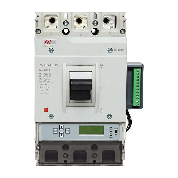 Выключатель автоматический в литом корпусе AV-POWER-3/3 630А 100кА ETU6.2 EKF