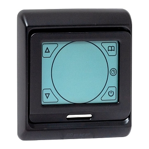 Сенсорный термостат для теплых полов электронный ett-3b черный 16А 230В EKF