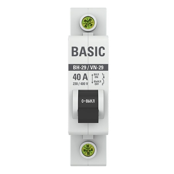 Выключатель нагрузки ВН-29 1P 40А BASIC
