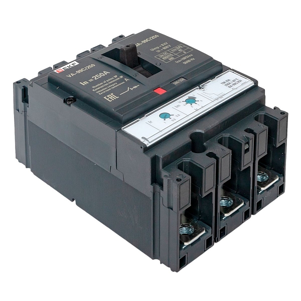 Выключатель автоматический в литом корпусе ВА-99C 250/250А 3P 45кА с термомагнитным расцепителем EKF