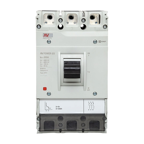Выключатель автоматический в литом корпусе AV-POWER-3/3 315А 100кА TR EKF