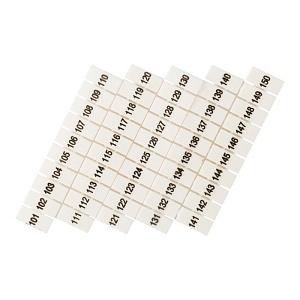 Маркеры для UT/ST/Push-in 6 с нумерацией 100-150 (100 шт.) EKF