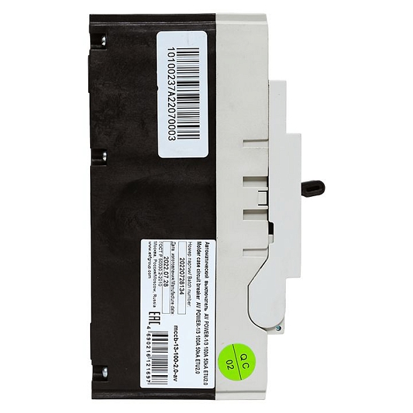 Выключатель автоматический в литом корпусе AV-POWER-1/3 100А 50кА ETU2.0 EKF