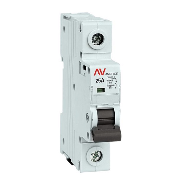 Выключатель нагрузки AVN 1P 25A AVERES EKF 