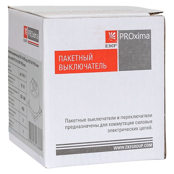 Пакетный выключатель ПВ 3-16 М3 кар. IP30 EKF PROxima