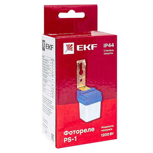 Фотореле PS-1 6А 1200Вт IP44 EKF PROxima