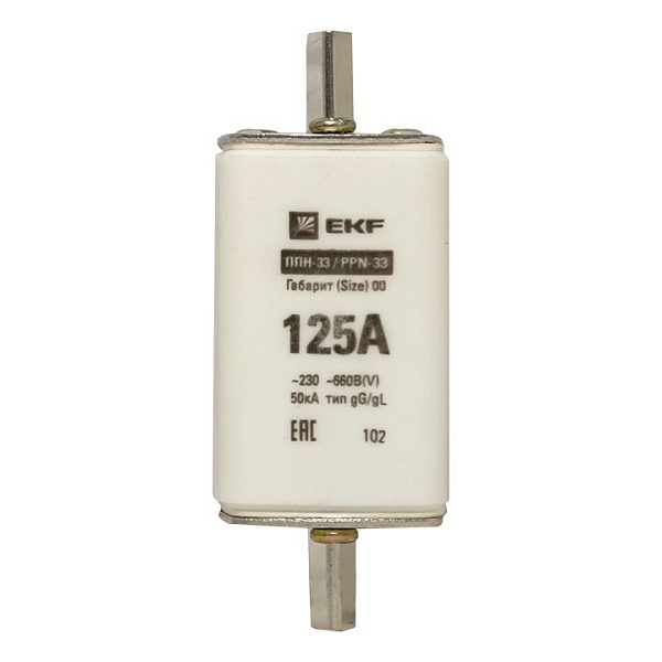 Плавкая вставка ППН-33 160/125А габарит 00 EKF 