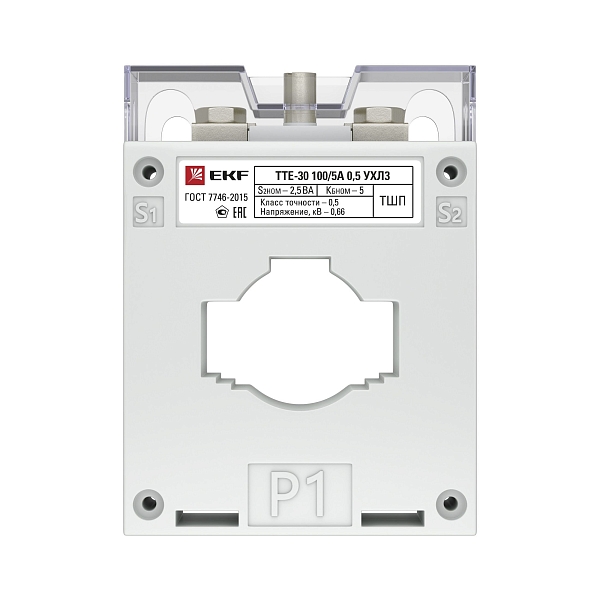 Трансформатор тока ТТЕ-30-250/5А mini класс точности 0,5 EKF PROxima