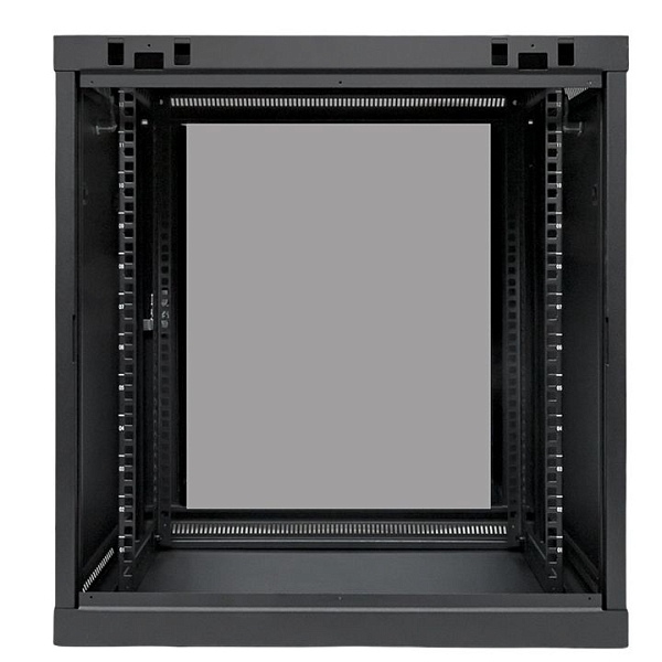 Шкаф настенный 19" TERACOM PRO 12U 600x450 мм дверь стеклянная с замком-ручкой чёрный