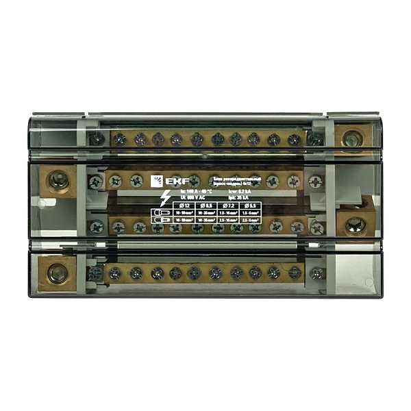 Блок распределительный (кросс-модуль) 160A (4x12) EKF PROxima