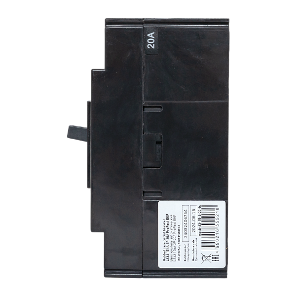 Выключатель автоматический в литом корпусе ProPact LS63 20А 3P 15кА EKF