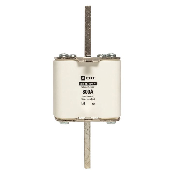 Плавкая вставка ППН-41 1250/ 800А габарит 4 EKF 