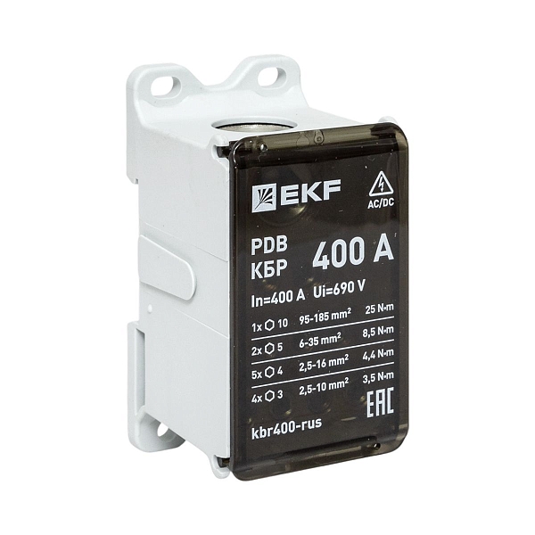 Клеммный блок распределительный КБР 400A EKF
