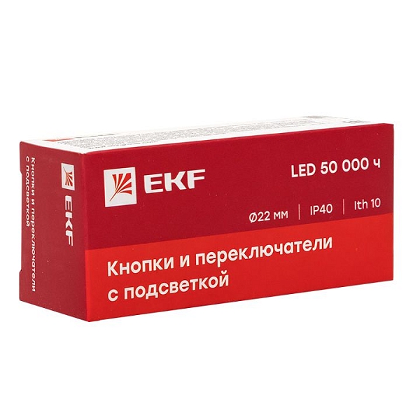 Кнопка BA42 с подсветкой 230В красная NC EKF PROxima
