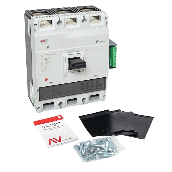 Выключатель автоматический в литом корпусе AV-POWER-4/3 1000А 100кА ETU6.2 EKF