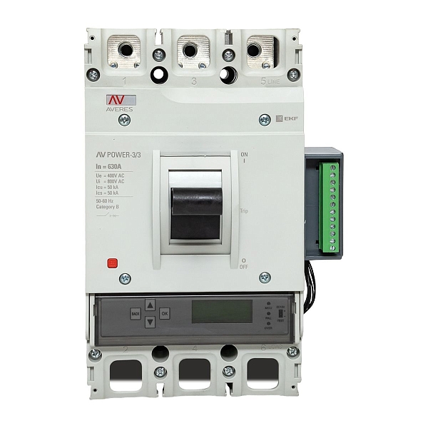 Выключатель автоматический в литом корпусе AV-POWER-3/3 630А 50кА ETU6.2 EKF