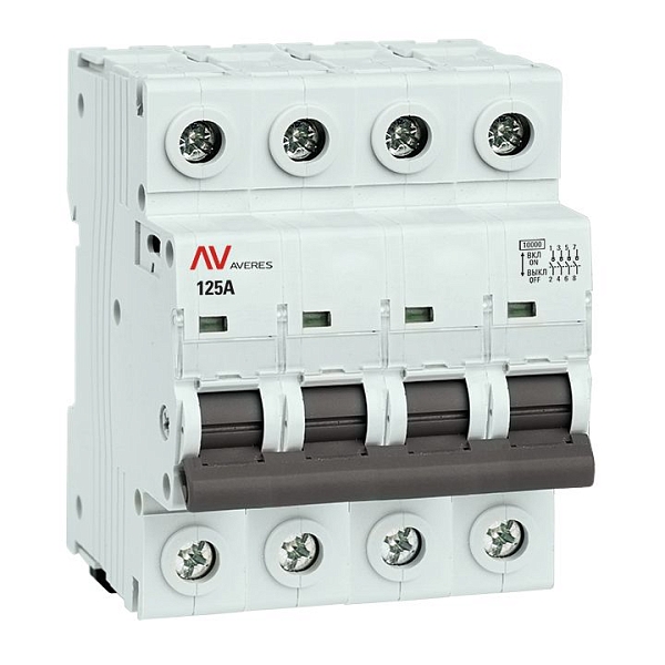 Выключатель нагрузки AVN 4P 125A AVERES EKF 