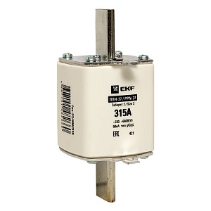 Плавкая вставка ППН-37 400/315А габарит 2 EKF 