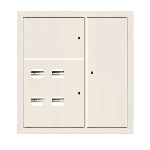 Щит этажный 4 кв. RAL9001 (1000x950x150) EKF Basic