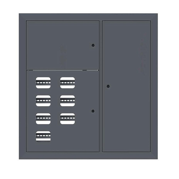 Щит этажный 7 кв. RAL7016 (1000x950x150) EKF PROxima