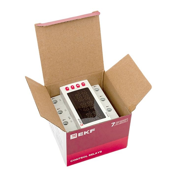 Трехфазное реле напряжения и тока с дисп. MRVA 63A EKF