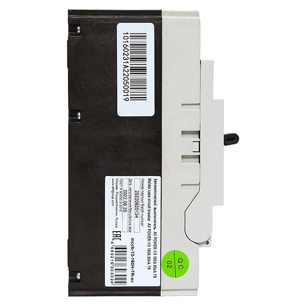 Выключатель автоматический в литом корпусе AV-POWER-1/3 160А 80кА TR EKF