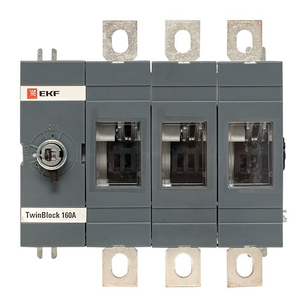 Рубильник 160A 3P без рукоятки управления TwinBlock EKF 