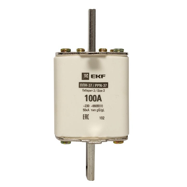 Плавкая вставка ППН-37 400/100А габарит 2 EKF 