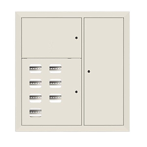 Щит этажный 7 кв. RAL9001 (1000x950x150) EKF Basic