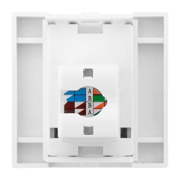 Розетка RJ45 кат. 6, 2 модуля EKF