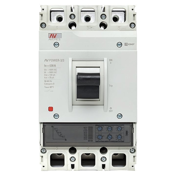 Выключатель автоматический в литом корпусе AV-POWER-3/3 630А 100кА ETU2.0 EKF