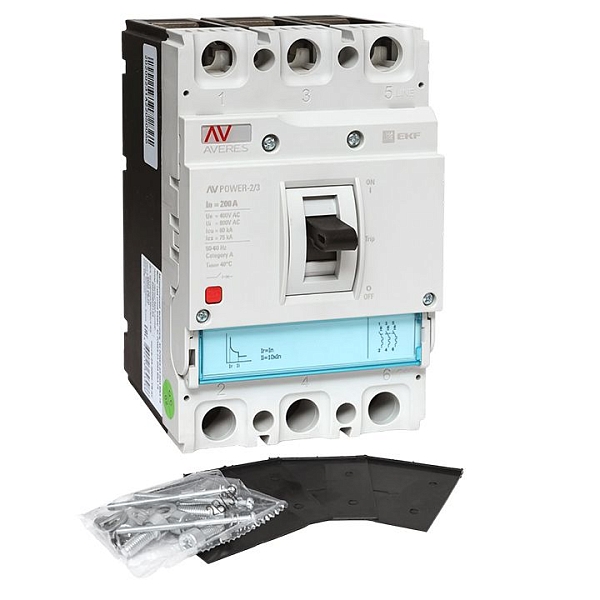 Выключатель автоматический в литом корпусе AV-POWER-2/3 200А 80кА TR EKF