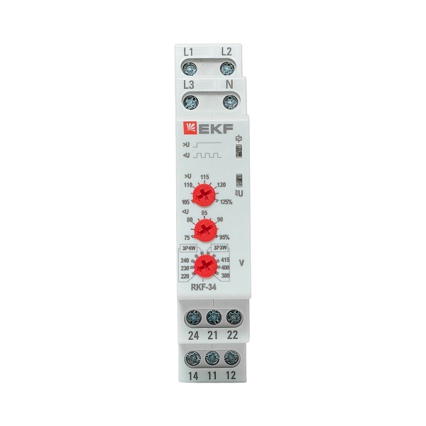 Реле контроля фаз RKF-34 EKF PROxima