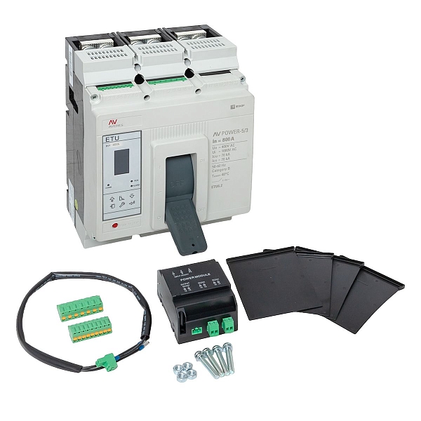 Выключатель автоматический в литом корпусе AV-POWER-5/3 800А 70кА ETU6.2 EKF