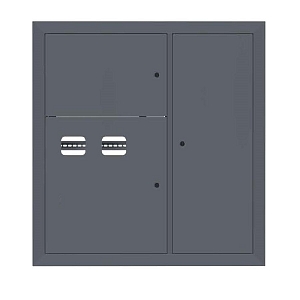 Щит этажный 2 кв. RAL7024 (1000x950x150) EKF PROxima