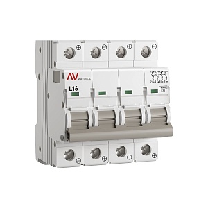 Выключатель автоматический AV-10 DC 4P 16A (L) 10kA EKF AVERES