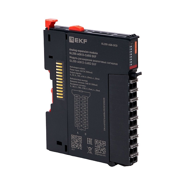 Модуль расширения аналоговых сигналов GL200-AO8 D-CARD EKF