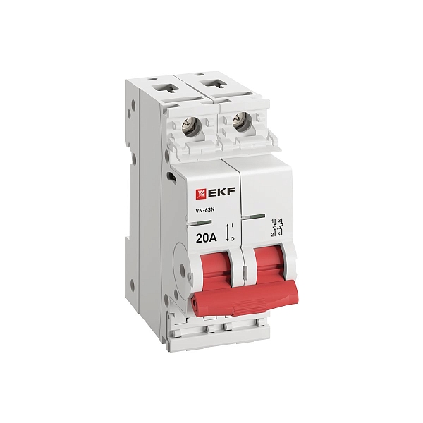 Выключатель нагрузки ВН-63N 2P 20А PROXIMA EKF 