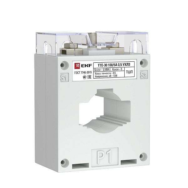 Трансформатор тока ТТЕ-30-250/5А mini класс точности 0,5 EKF PROxima