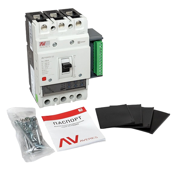 Выключатель автоматический в литом корпусе AV-POWER-1/3 160А 100кА ETU2.2 EKF