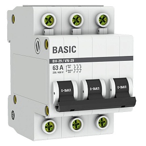 Выключатель нагрузки ВН-29 3P 63А BASIC