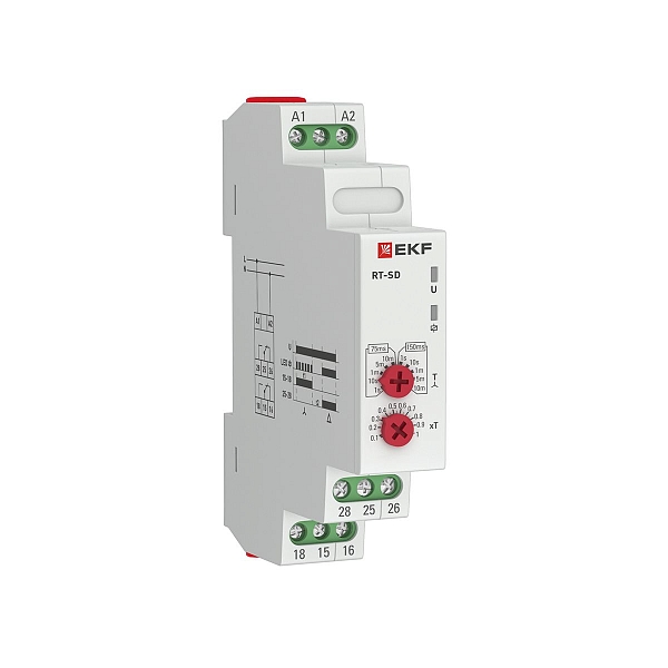 Реле времени (для двигателей "звезда-треугольник") RT-SD 12-240В EKF PROxima