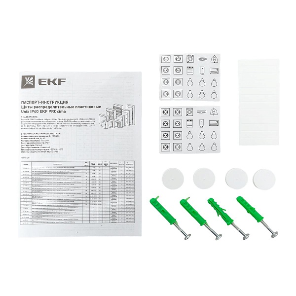 Щит распределительный навесной "Unix" прозрачная дверь 1x24 модулей IP41 EKF PROxima