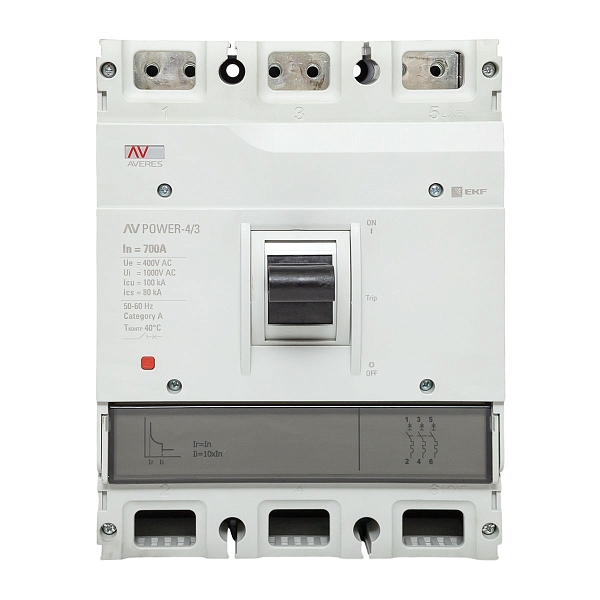 Выключатель автоматический в литом корпусе AV-POWER-4/3 700А 100кА TR EKF