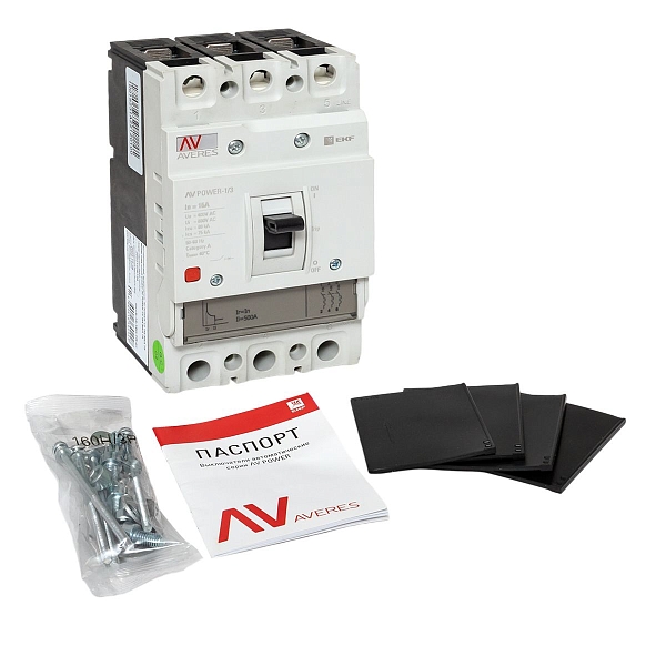 Выключатель автоматический в литом корпусе AV-POWER-1/3 16А 80кА TR EKF
