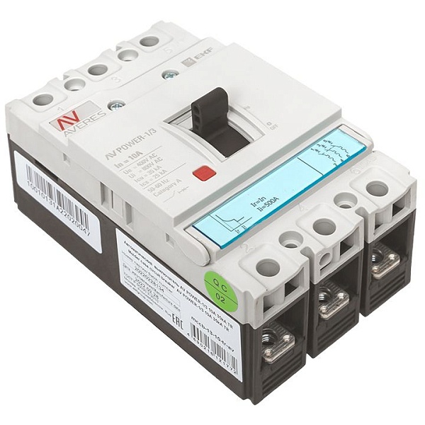 Выключатель автоматический в литом корпусе AV-POWER-1/3 10А 35кА TR EKF