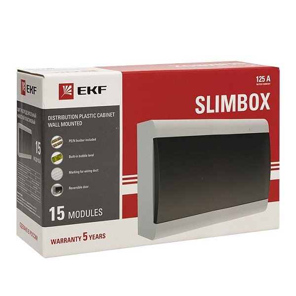 Щит распред. навесной ЩРН-П-15 "SlimBox" IP41 EKF 