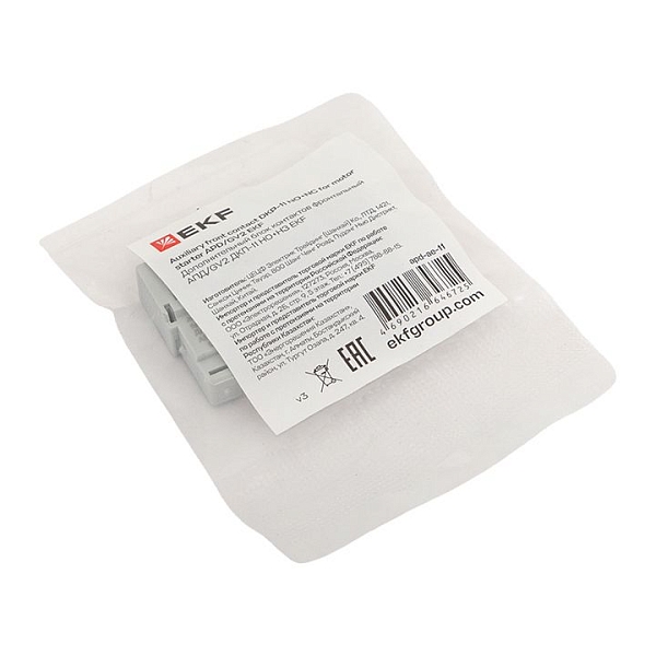Дополнительный блок контактов фронтальный АПД/GV2 ДКП-11 НО+НЗ EKF