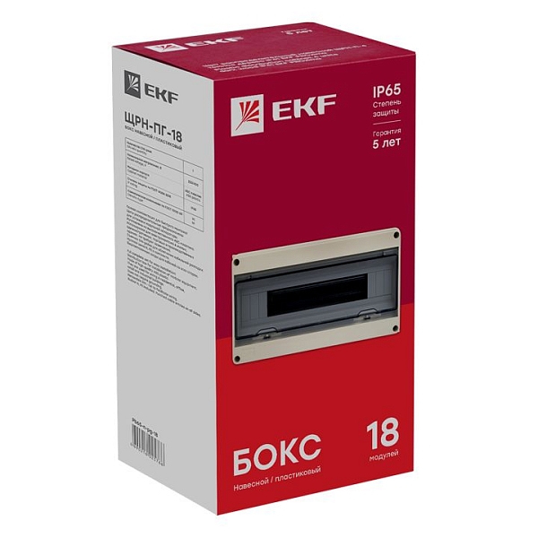 ЩРН-ПГ-18 (199x366x106) IP65 PROXIMA EKF