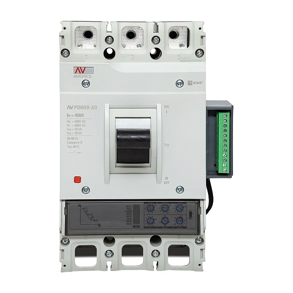 Выключатель автоматический в литом корпусе AV-POWER-3/3 400А 50кА ETU2.2 EKF